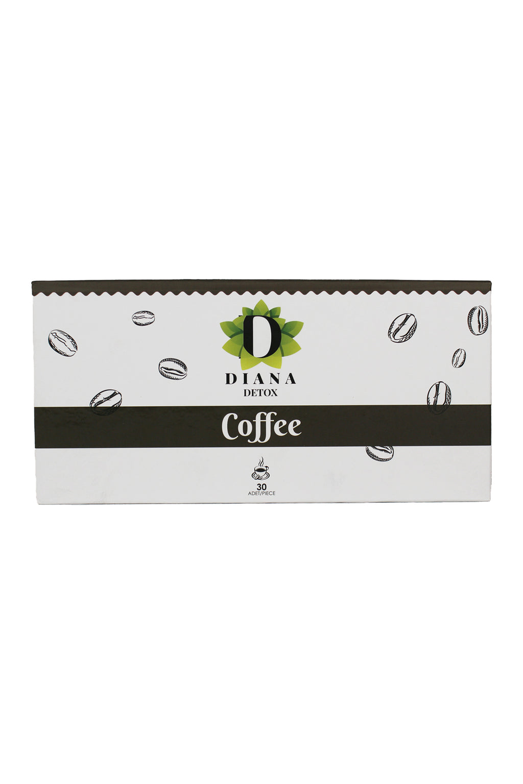 Diana Coffee box packaging, front view
