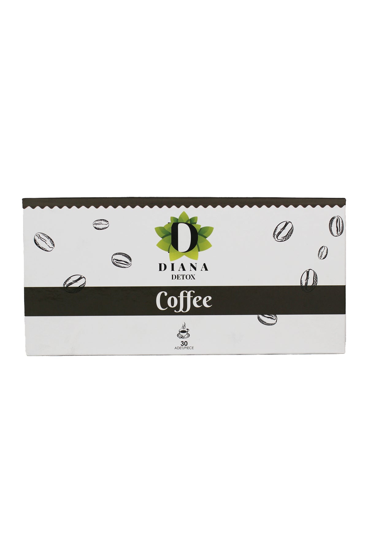 Diana Coffee box packaging, front view