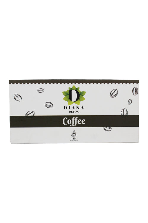 Diana Coffee box packaging, front view