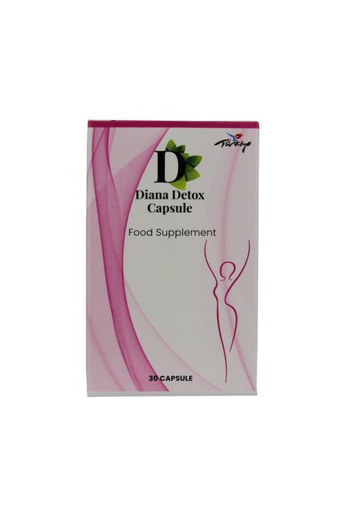Diana Detox Capsule box packaging, front view