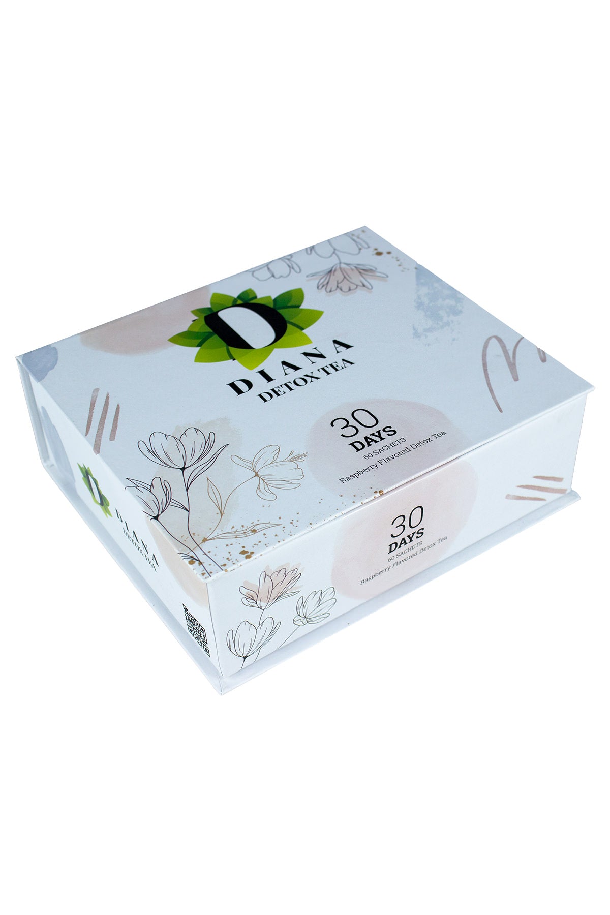 Diana Detox Tea box packaging, top angle view