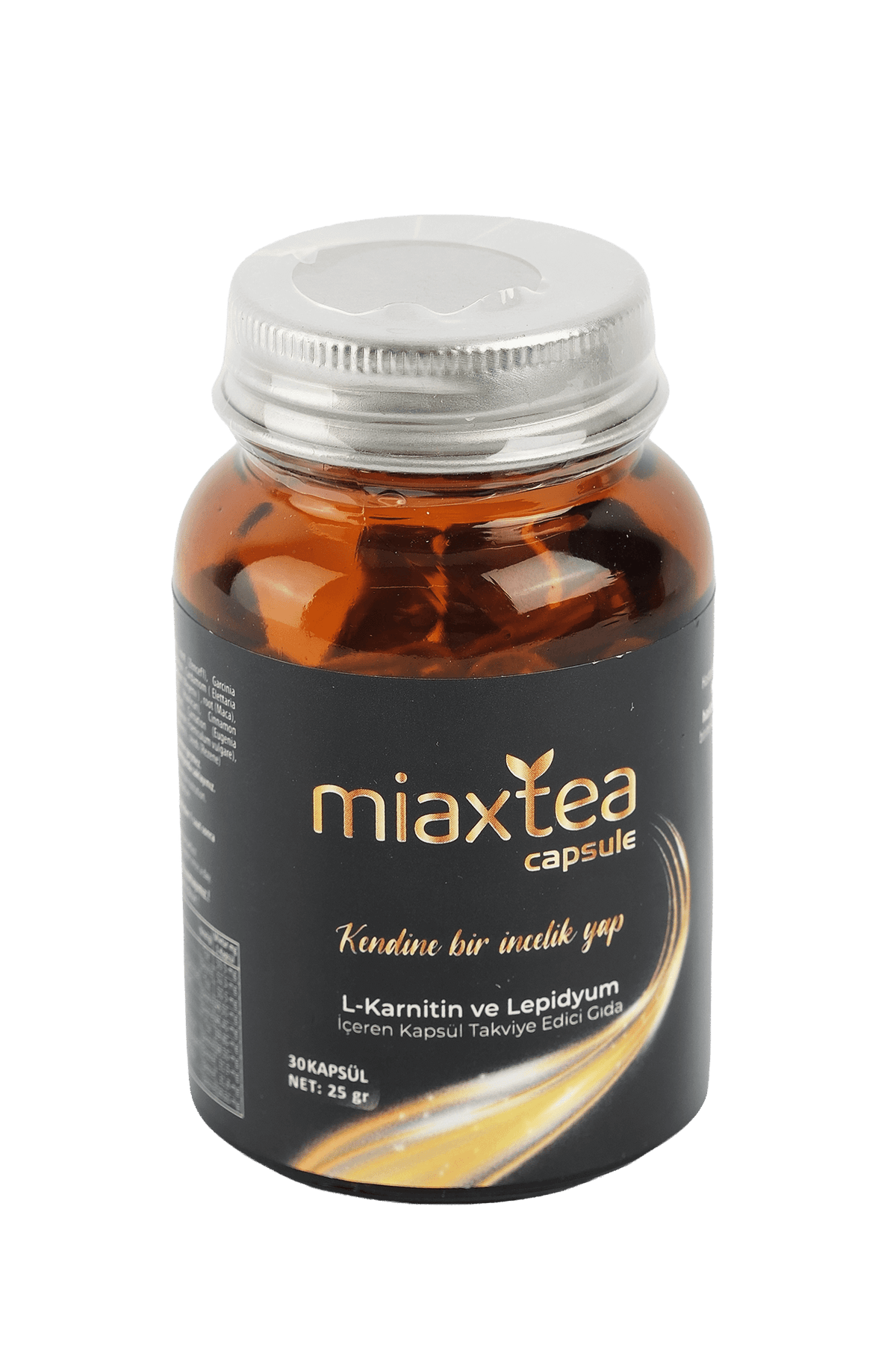 Miax Tea Detox Capsule jar, front view